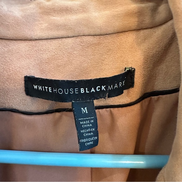White House Black Market Women's Tan Suede Leather Jacket size M - Picture 4 of 5